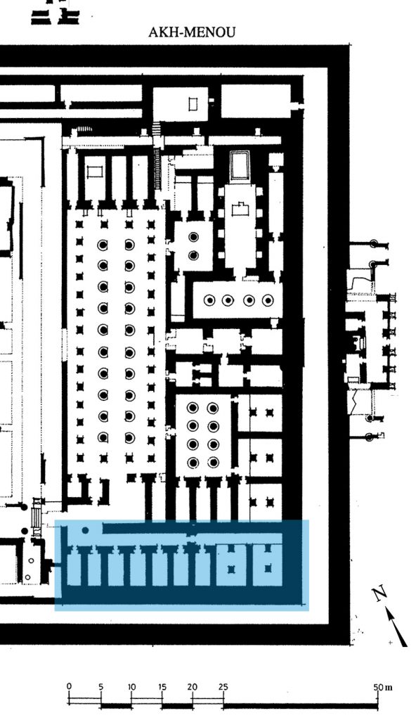 Plan magasins sud - Akhmenou - Karnak