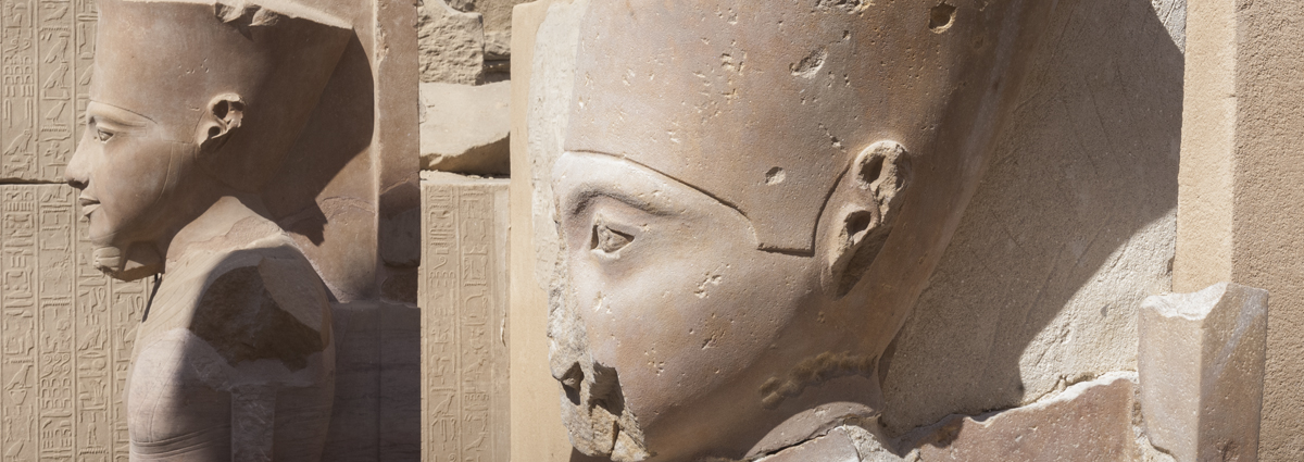 Statues d'Amon et Amonet à Karnak - restauration CFEETK