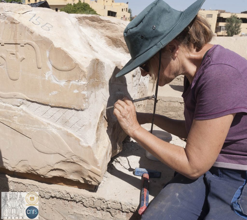 Restoration of the scattered blocks of Amenhotep Ist at Karnak by CFEETK