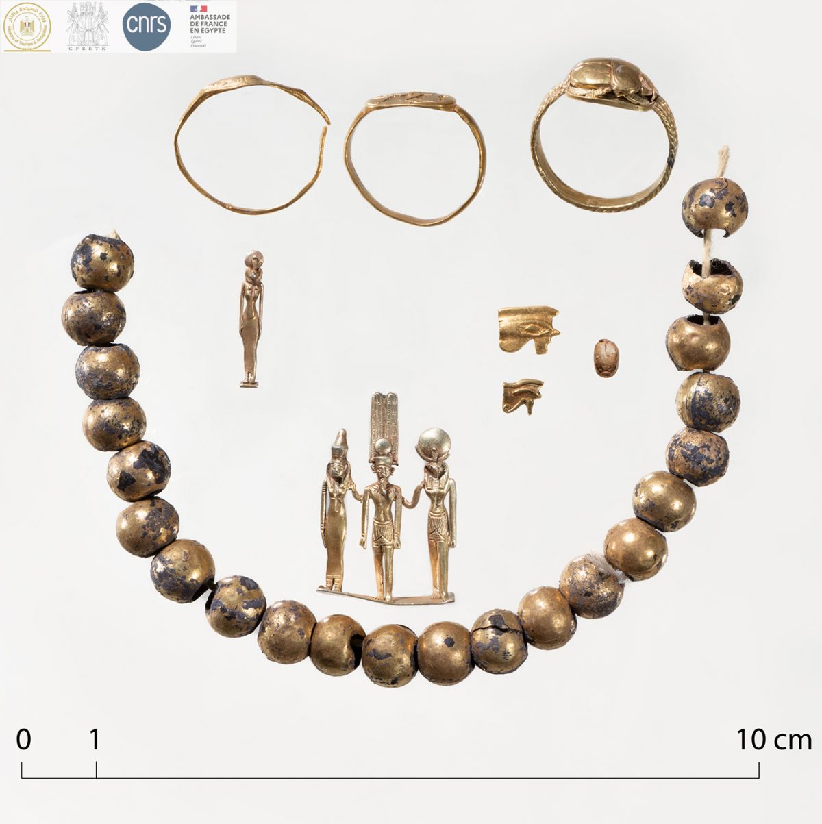 Discovery of Gold Jewellery at Karnak by the CFEETK — Press release